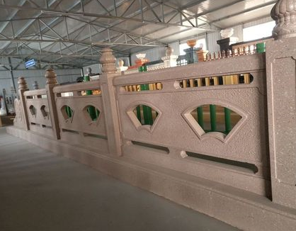扇形河堤护栏