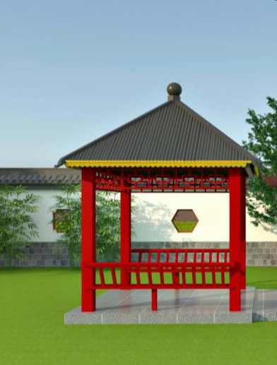 仿古瓦凉亭（四角）