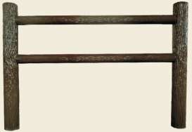 仿树皮2根护栏