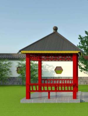 仿古瓦凉亭（四角）