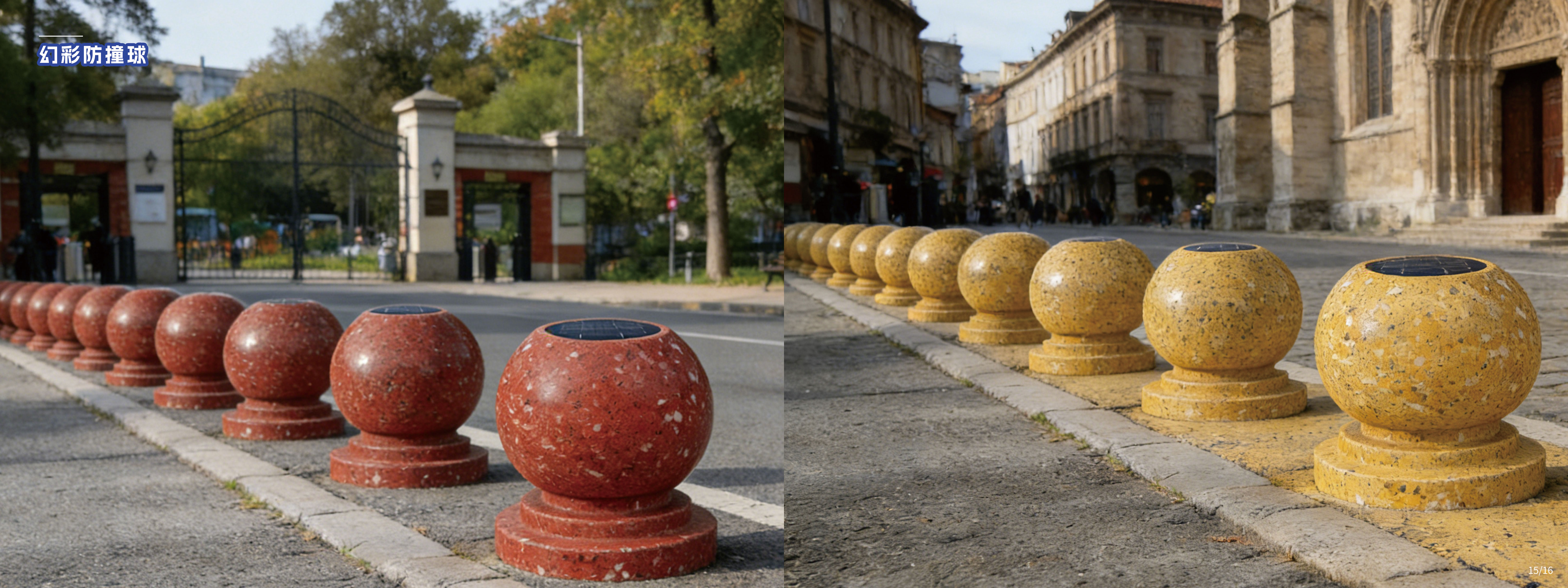 智能幻彩发光防撞球