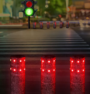 智能幻彩发光防撞柱