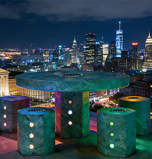 智能幻彩发光桌凳